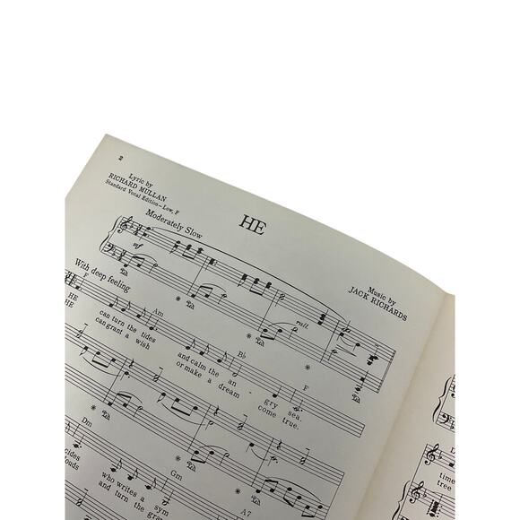 He Sheet Music Richard Mullan Jack Richards - Picture 3 of 5